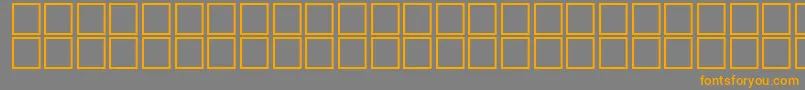 AlSamsam Font – Orange Fonts on Gray Background