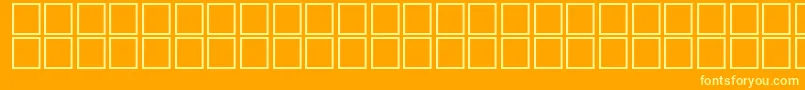AlSamsam Font – Yellow Fonts on Orange Background