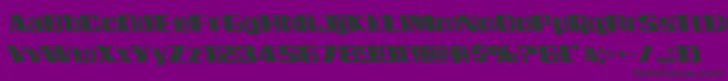 Galacticstormleft Font – Black Fonts on Purple Background