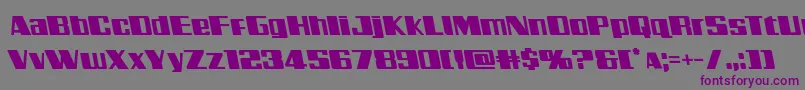 Galacticstormleft Font – Purple Fonts on Gray Background