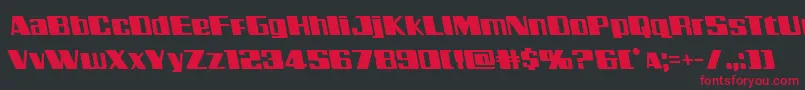 Galacticstormleft Font – Red Fonts on Black Background