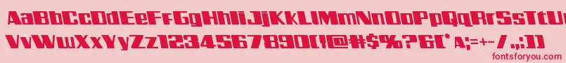 Galacticstormleft Font – Red Fonts on Pink Background