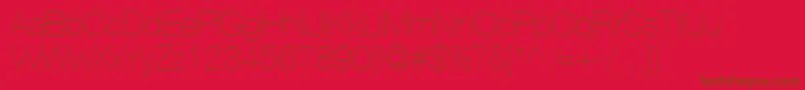 ContextRepriseLightSsiExtraLight Font – Brown Fonts on Red Background