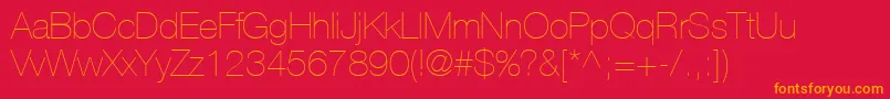 More about ContextRepriseLightSsiExtraLight Font ContextRepriseLightSsiExtraLight Font – Orange Fonts on Red Background