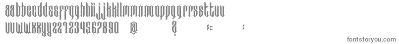 BadBoys-Schriftart – Graue Schriften auf weißem Hintergrund