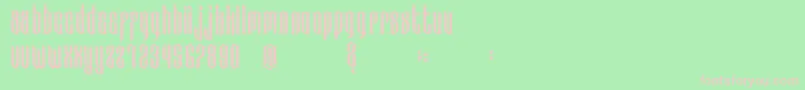 BadBoys Font – Pink Fonts on Green Background