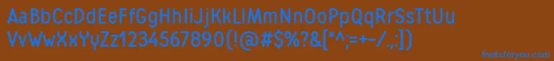 Шрифт MatiasWebfont – синие шрифты на коричневом фоне
