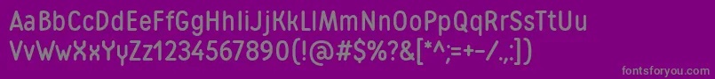 MatiasWebfont-fontti – harmaat kirjasimet violetilla taustalla