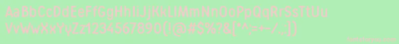 MatiasWebfont Font – Pink Fonts on Green Background