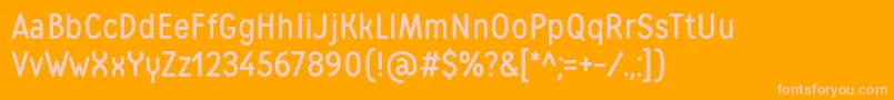 MatiasWebfontフォントについての詳細 フォントMatiasWebfont – オレンジの背景にピンクのフォント