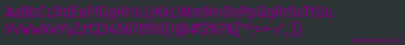 フォントMatiasWebfont – 黒い背景に紫のフォント