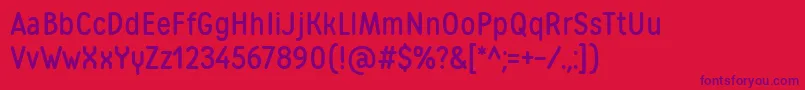 フォントMatiasWebfont – 赤い背景に紫のフォント