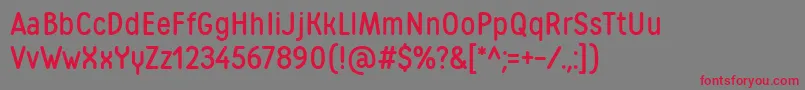 fuente MatiasWebfont – Fuentes Rojas Sobre Fondo Gris
