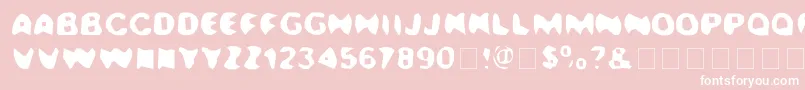 Kalamazoo Font – White Fonts on Pink Background