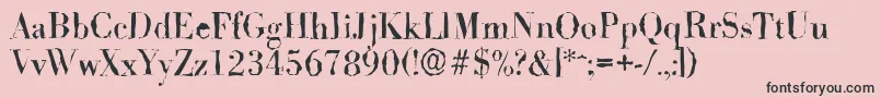 BodonirandomRegular Font – Black Fonts on Pink Background