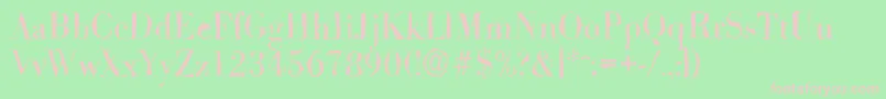 BodonirandomRegular Font – Pink Fonts on Green Background