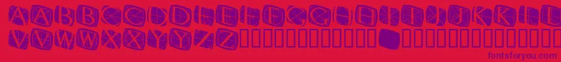 RodgauerthreeroundedMedium Font – Purple Fonts on Red Background