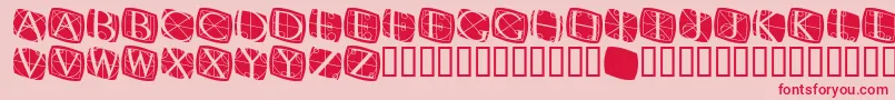 RodgauerthreeroundedMedium Font – Red Fonts on Pink Background