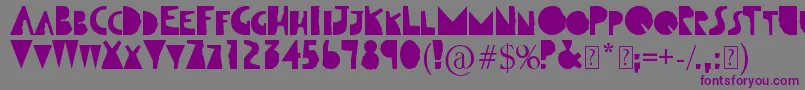Qutntorn0 Font – Purple Fonts on Gray Background