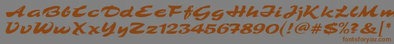 Lisätietoja TamboScriptMf-fontista TamboScriptMf-fontti – ruskeat fontit harmaalla taustalla