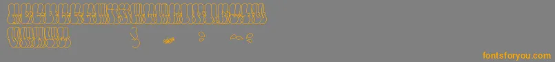 ThrowUpFont Font – Orange Fonts on Gray Background