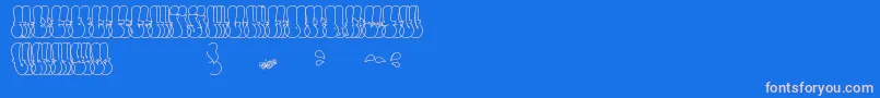 Шрифт ThrowUpFont – розовые шрифты на синем фоне