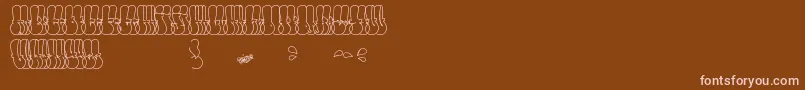 Шрифт ThrowUpFont – розовые шрифты на коричневом фоне