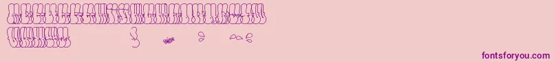 ThrowUpFontフォントについての詳細 フォントThrowUpFont – ピンクの背景に紫のフォント