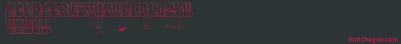 ThrowUpFont Font – Red Fonts on Black Background
