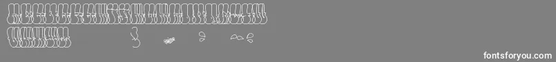 ThrowUpFont Font – White Fonts on Gray Background