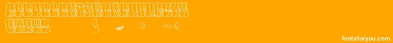 ThrowUpFont Font – White Fonts on Orange Background