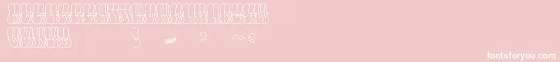 ThrowUpFont Font – White Fonts on Pink Background