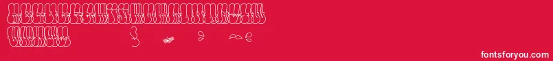 fuente ThrowUpFont – Fuentes Blancas Sobre Fondo Rojo