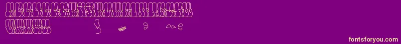 Lisätietoja ThrowUpFont-fontista ThrowUpFont-fontti – keltaiset fontit violetilla taustalla