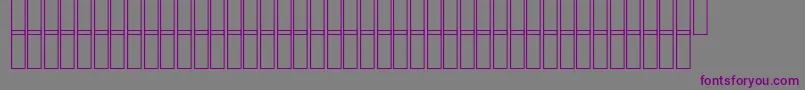 Fonte AcsZomorrodBold – fontes roxas em um fundo cinza