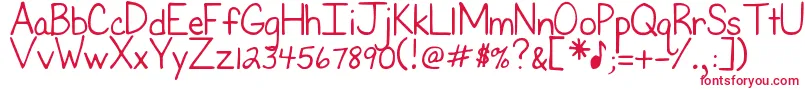 DjbFirstGradeTeacher Font – Red Fonts