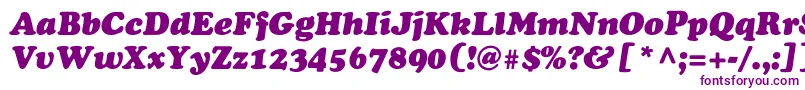 Шрифт AgcoopercyrItalicNormal – фиолетовые шрифты