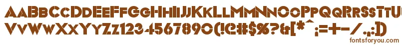 Шрифт VideopacBold – коричневые шрифты на белом фоне