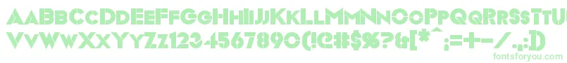 VideopacBold Font – Green Fonts on White Background