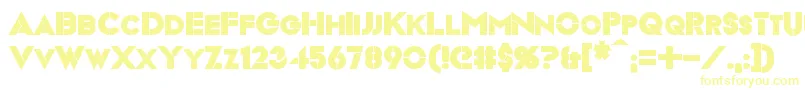Шрифт VideopacBold – жёлтые шрифты