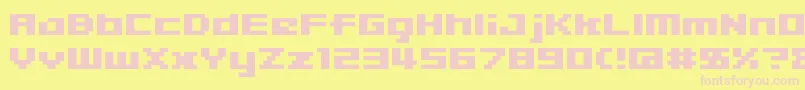 04b 09  Font – Pink Fonts on Yellow Background