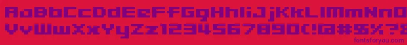 04b 09  Font – Purple Fonts on Red Background