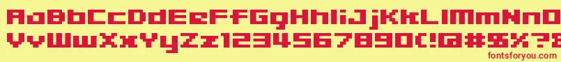 04b 09  Font – Red Fonts on Yellow Background