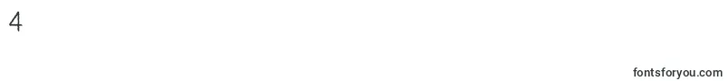 フォントTypistsPseudonym – フォント数字4