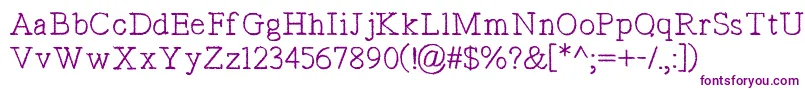 TypistsPseudonym Font – Purple Fonts