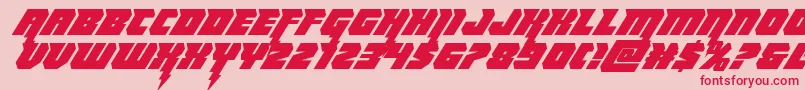 fuente Thundertitanital – Fuentes Rojas Sobre Fondo Rosa