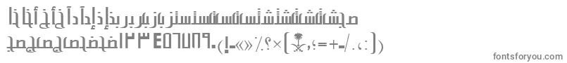 フォントAymAlsalamSUNormal. – 灰色のフォント