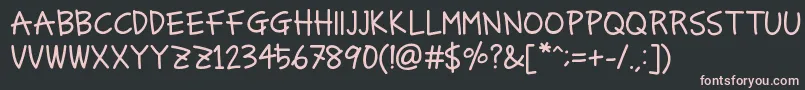More about ChamomileTeaRg Font ChamomileTeaRg Font – Pink Fonts on Black Background