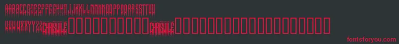 XspikedRegular Font – Red Fonts on Black Background