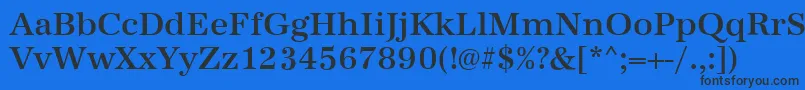 AntiquastdMediumRegular Font – Black Fonts on Blue Background